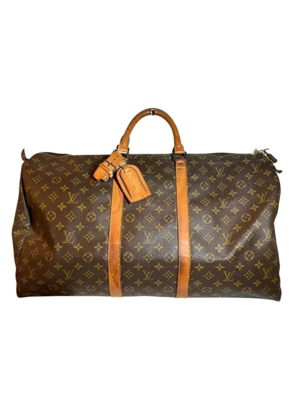 Louis Vuitton Keepall 55 Monogram Boston Bag Canvas
